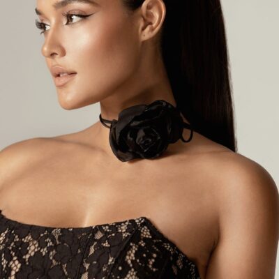 Women Alieva  | Tori Rose Duchess Choker (Black)