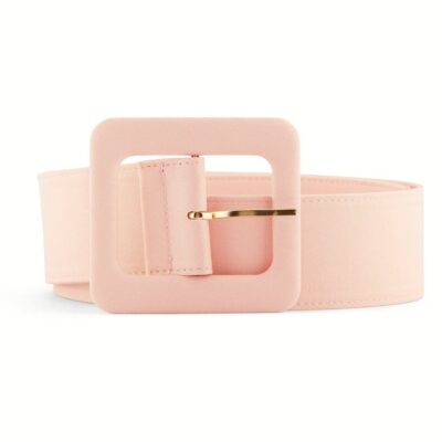 Women Alieva  | Jice Fabric Belt (Soft Pink)