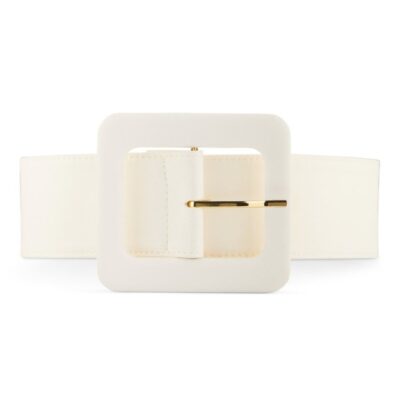 Women Alieva  | Jice Fabric Belt (Off White)